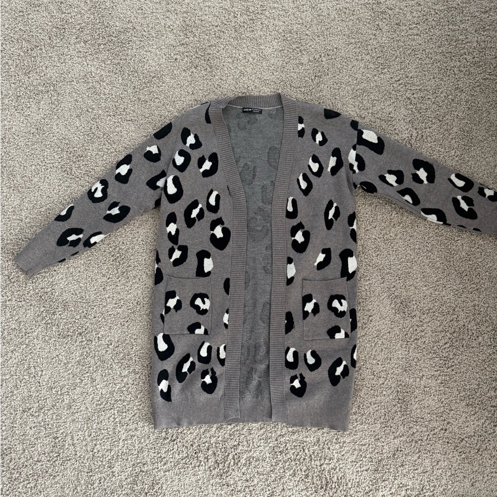SHEIN Charcoal Knit Pullover